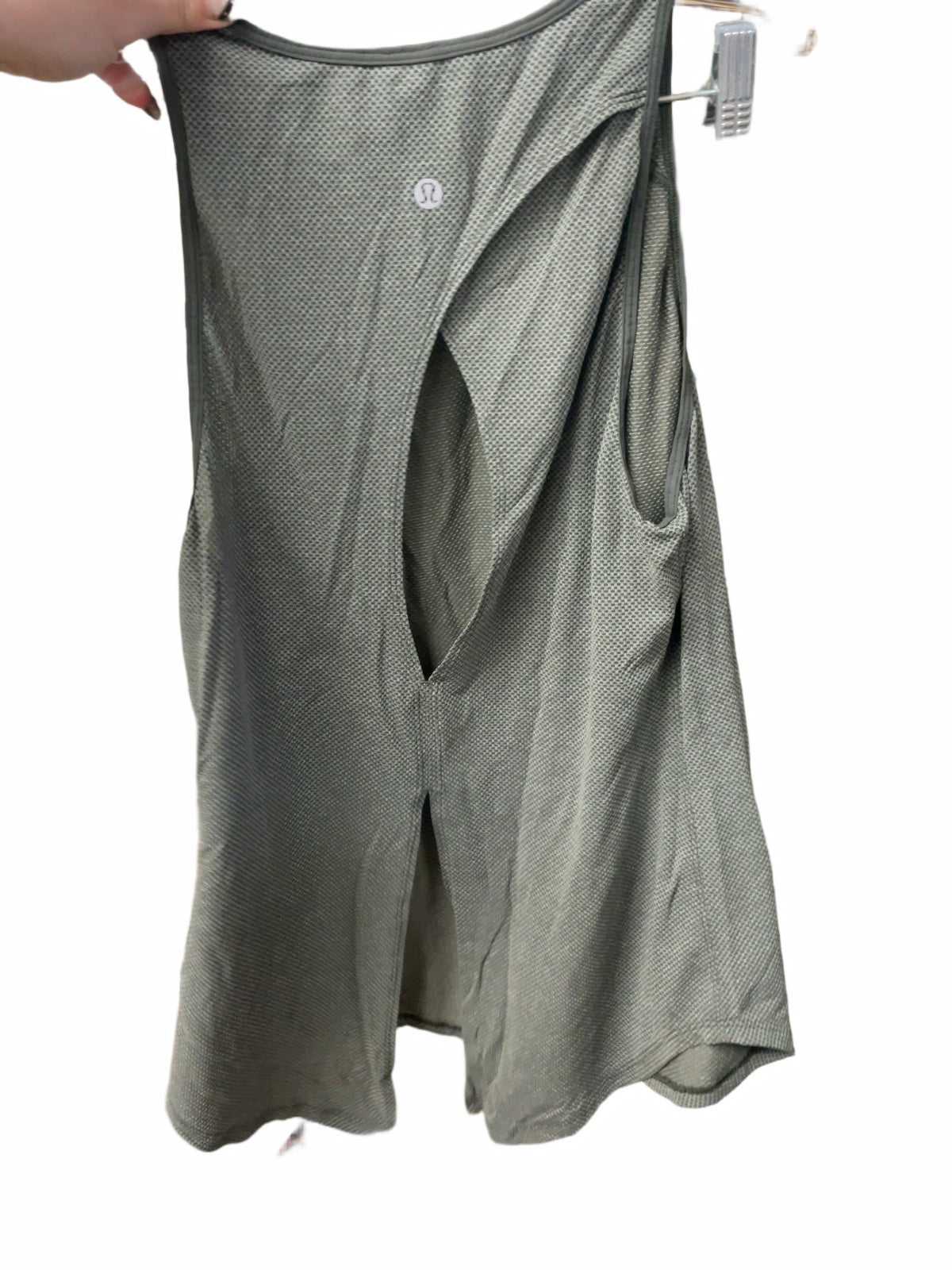 Lululemon Open Back Sleeveless Tank Top Size 4 Green