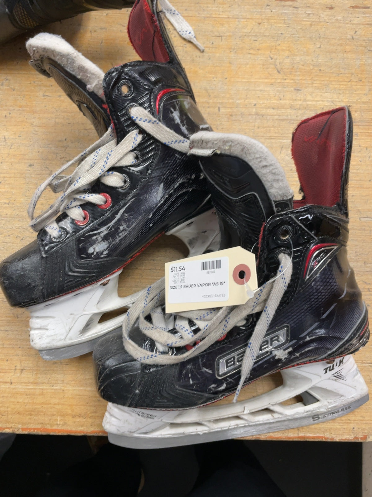 Bauer Vapor X-Shift Pro Size 1.5 D Hockey Skates