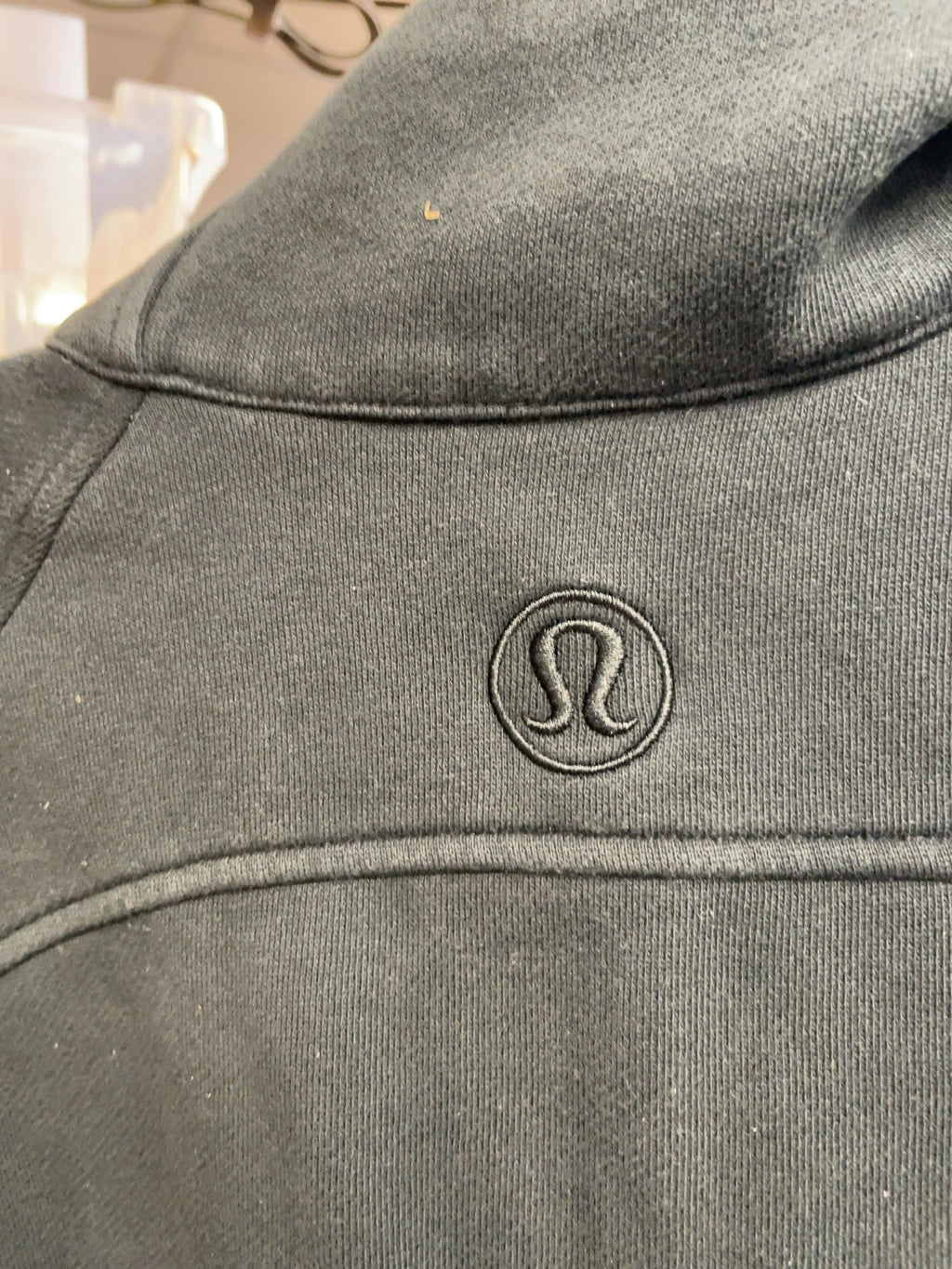 Lululemon Scuba Oversized Funnel Neck Half-Zip XS/S Black
