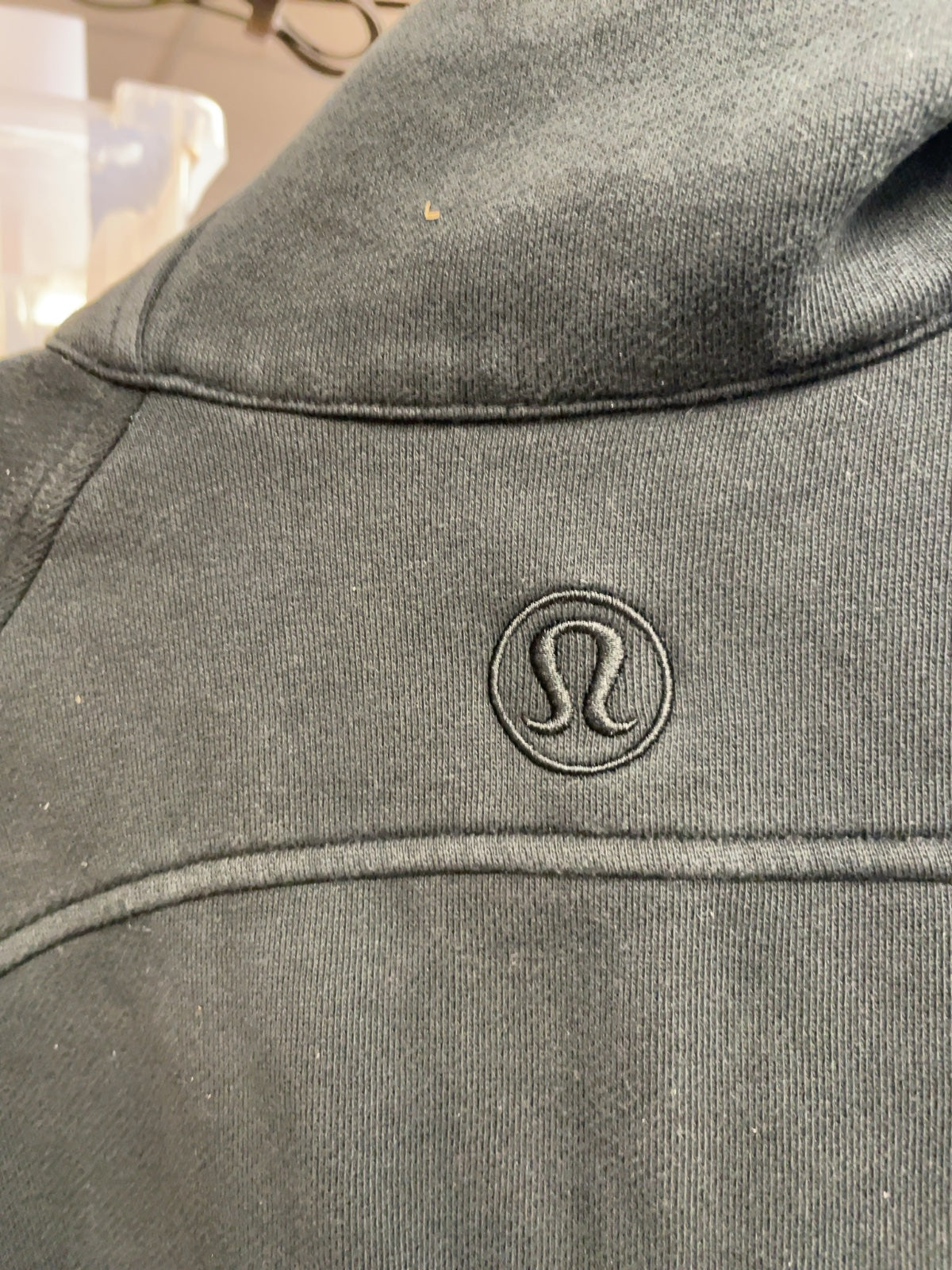 Lululemon Scuba Oversized Funnel Neck Half-Zip XS/S Black