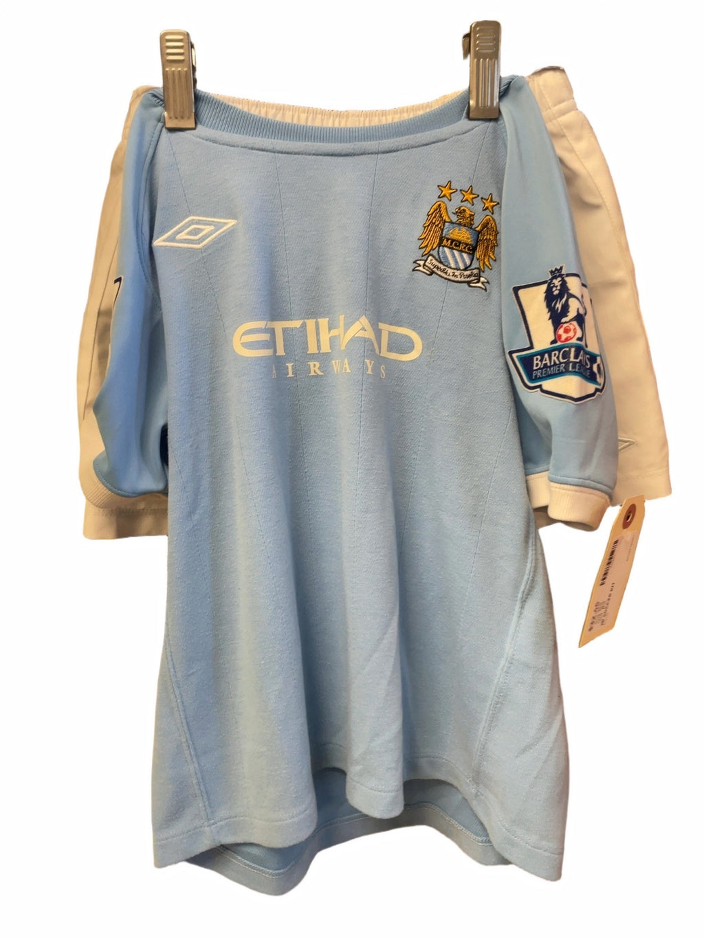 Umbro Manchester City De Jong #34 Soccer Kit Size 4-5 Yrs