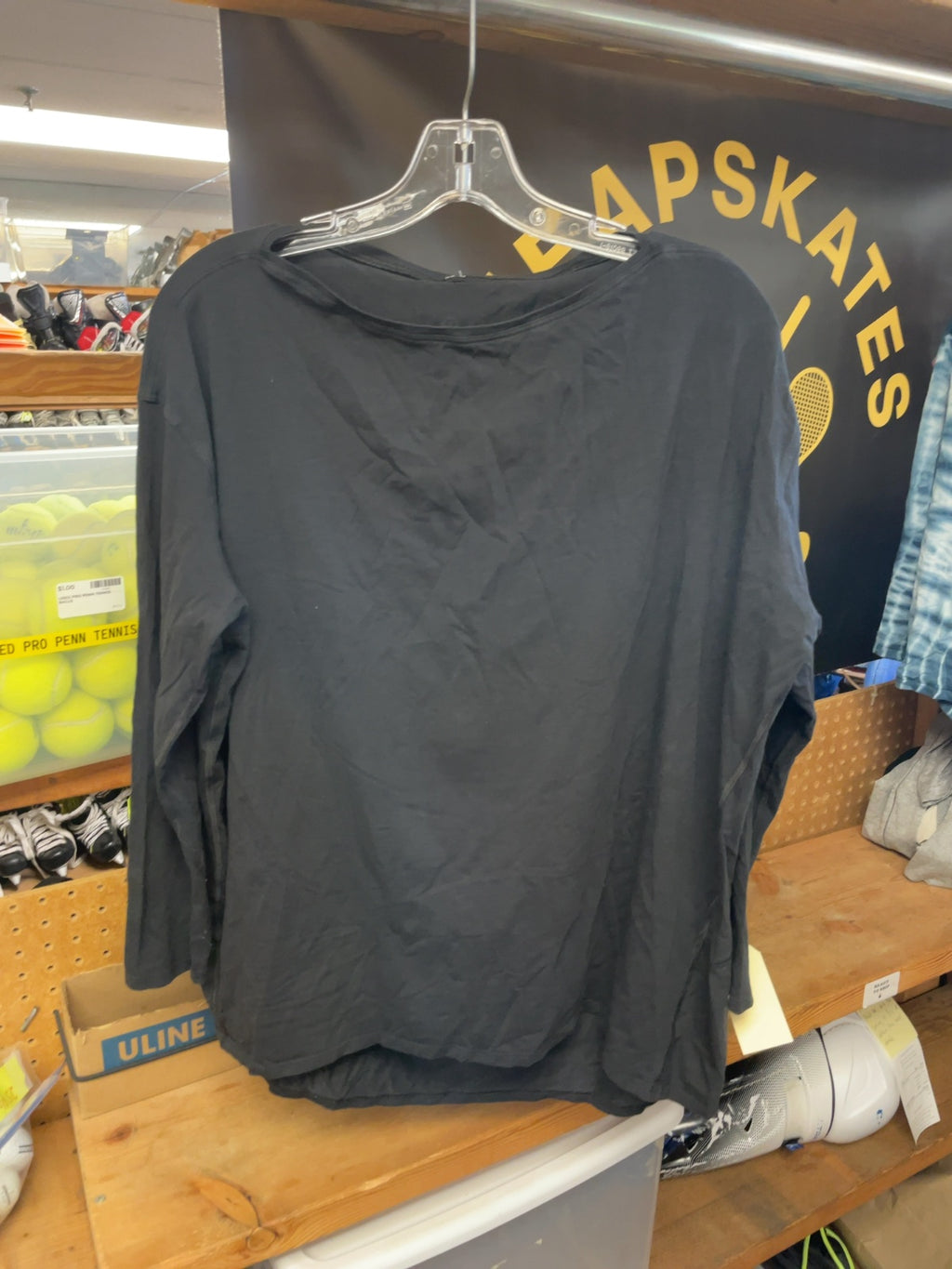 Lululemon Long Sleeve Shirt Size 12 Black
