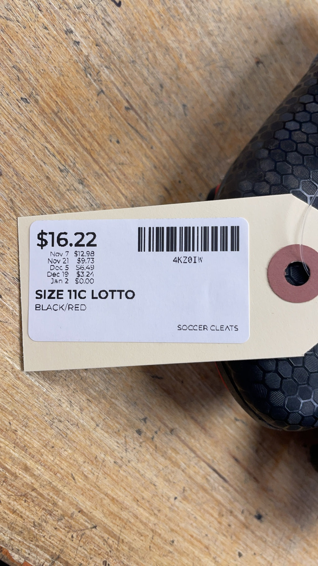 Lotto Size 11C Soccer Cleats