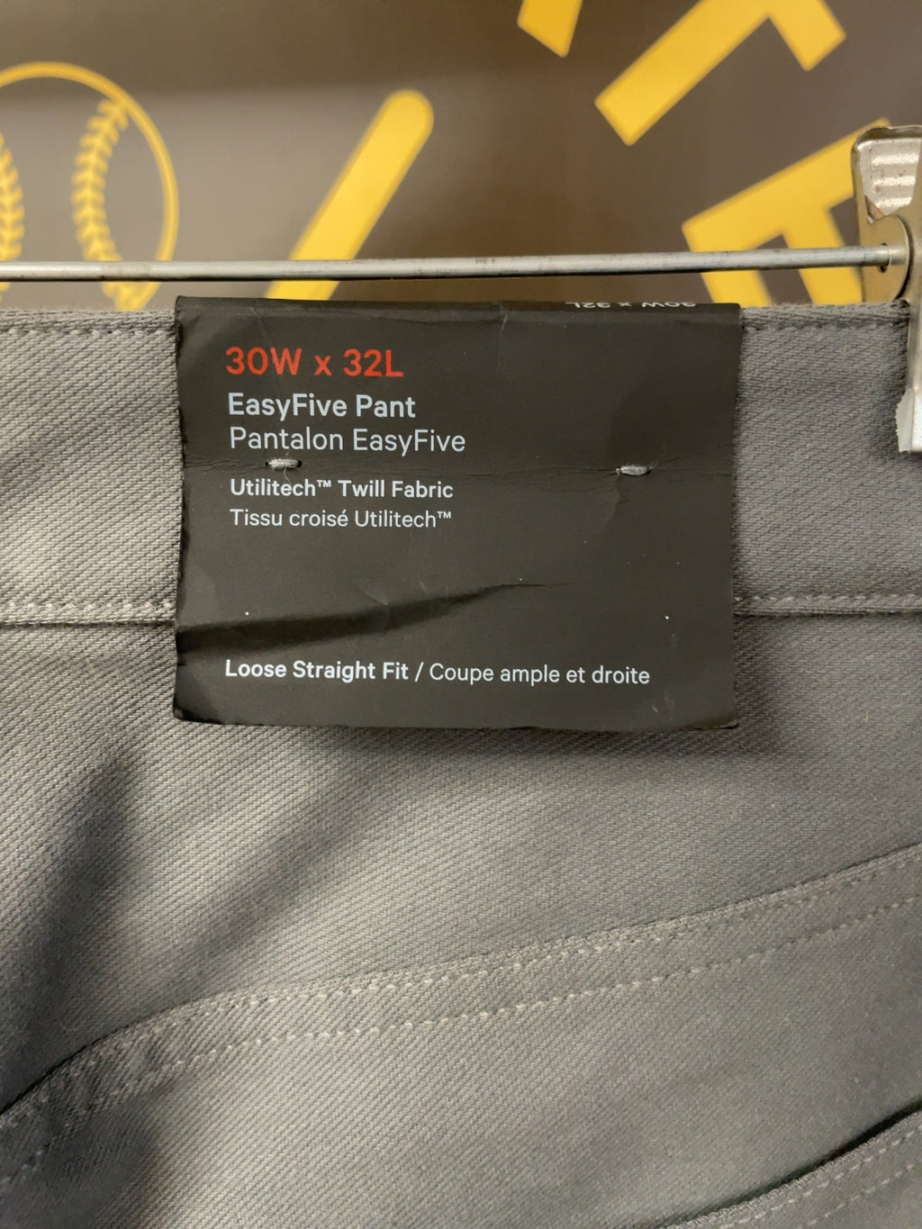 Lululemon EasyFive Pant 30W x 32L Loose Straight Fit Utilitech Twill