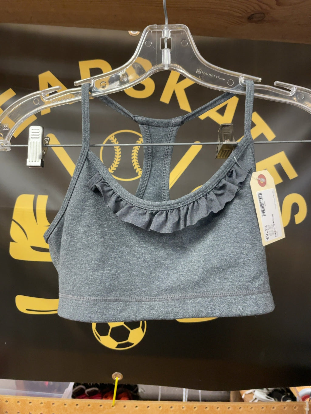 Lululemon Ruffled Racerback Sports Bra Size 6