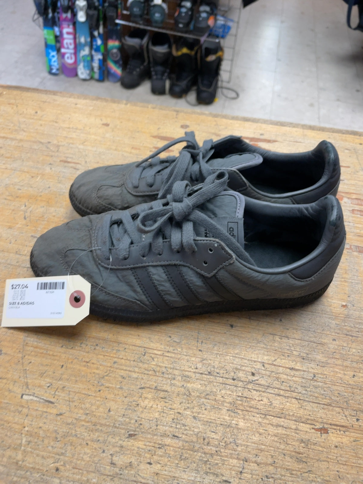 Adidas Samba OG Size 8 Grey Sneakers