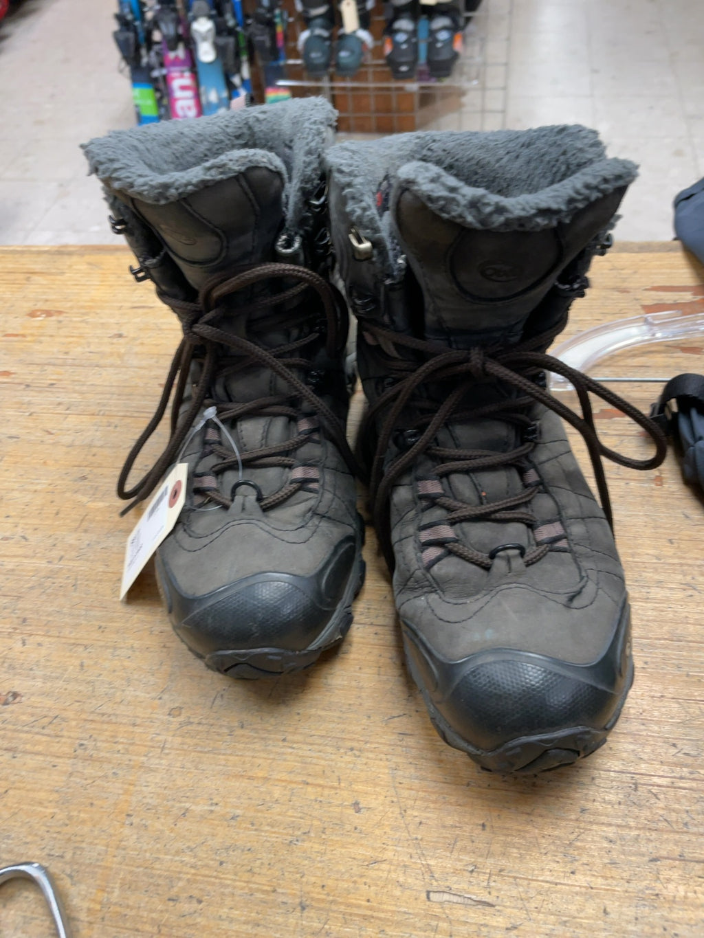 Oboz Size 9 Hiking Boots Grey Brown