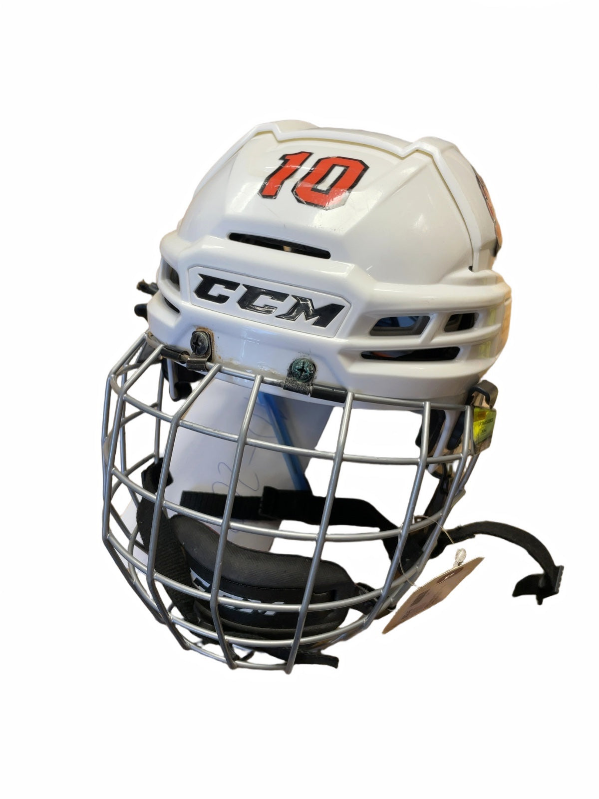 CCM Tacks 310 Size Small White Hockey Helmet with Cage