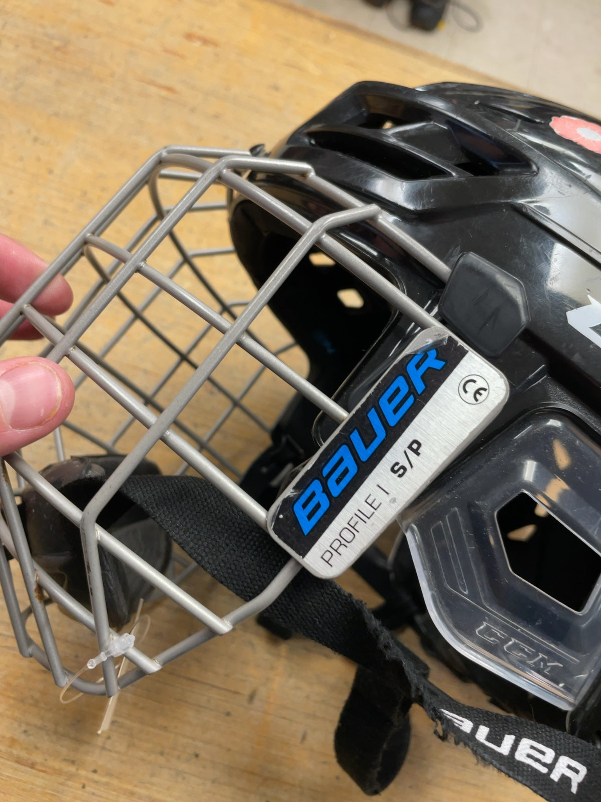 CCM Tacks 310 Size M Hockey Helmet with Bauer Cage