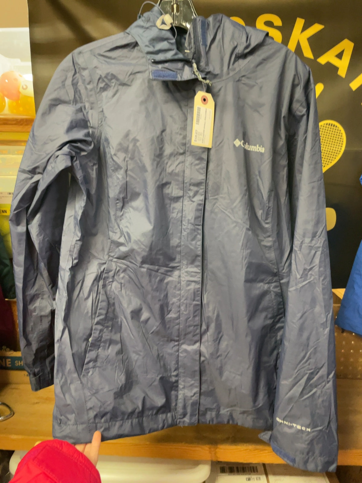 Columbia Omni-Tech Hooded Rain Jacket Ladies Small