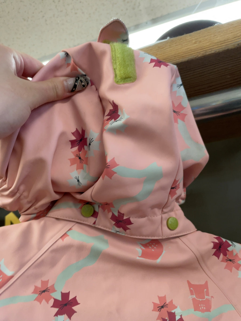 Kattnakken Toddler Floral Rain Jacket Size 98 (JR 4)
