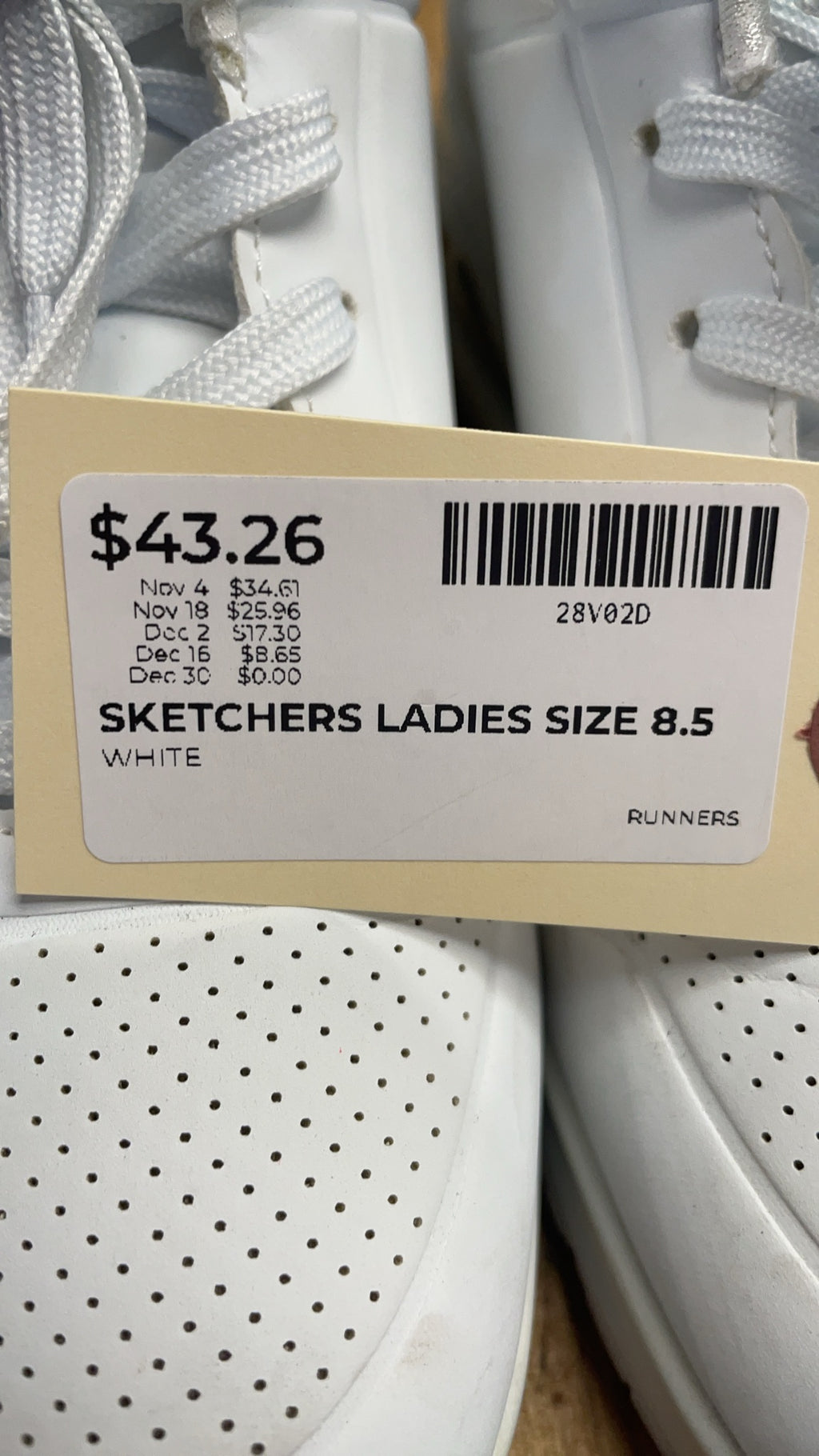 Skechers Uno Stand on Air Size 8 US White Sneakers