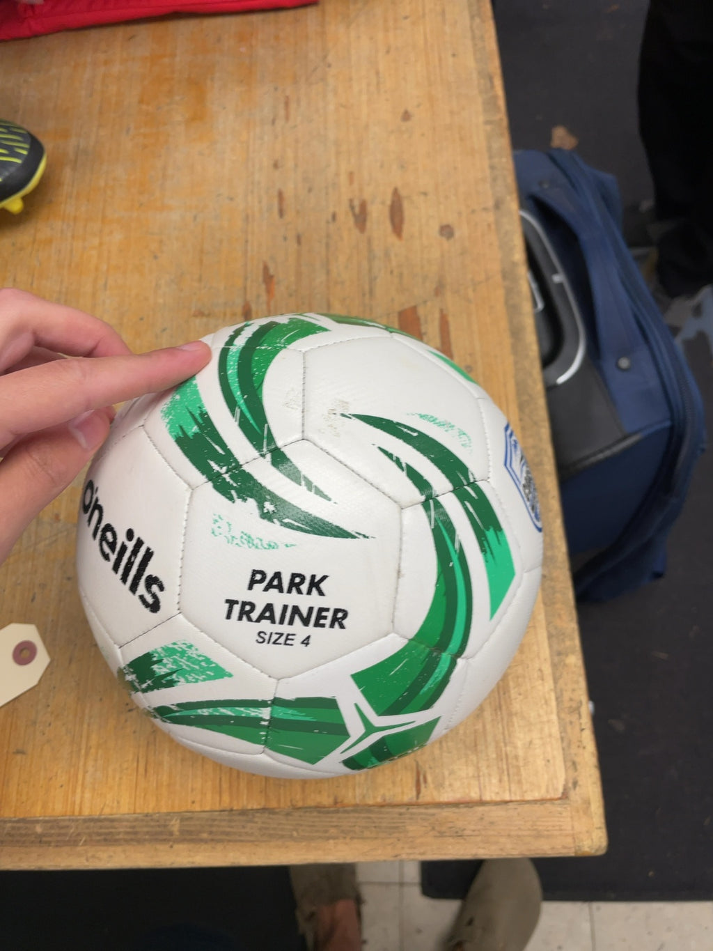 O'Neills Park Trainer Size 4 Soccer Ball White/Green