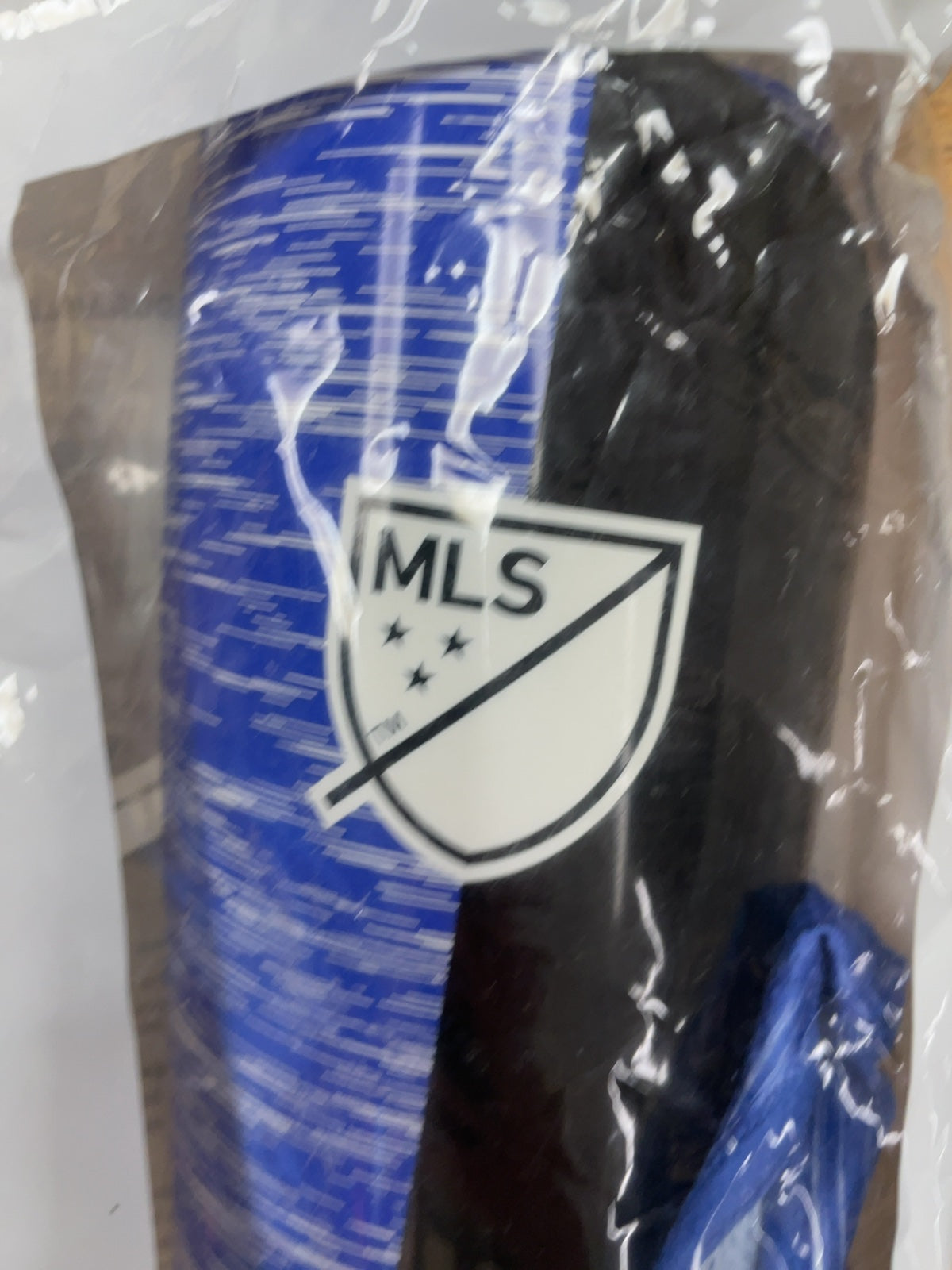 MLS Soccer Sleeve Guard Size M Blue/Black