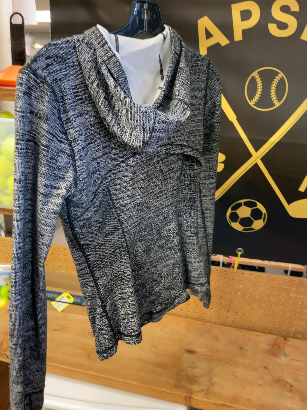 Lululemon Scuba Hoodie Size 4 Grey/Black