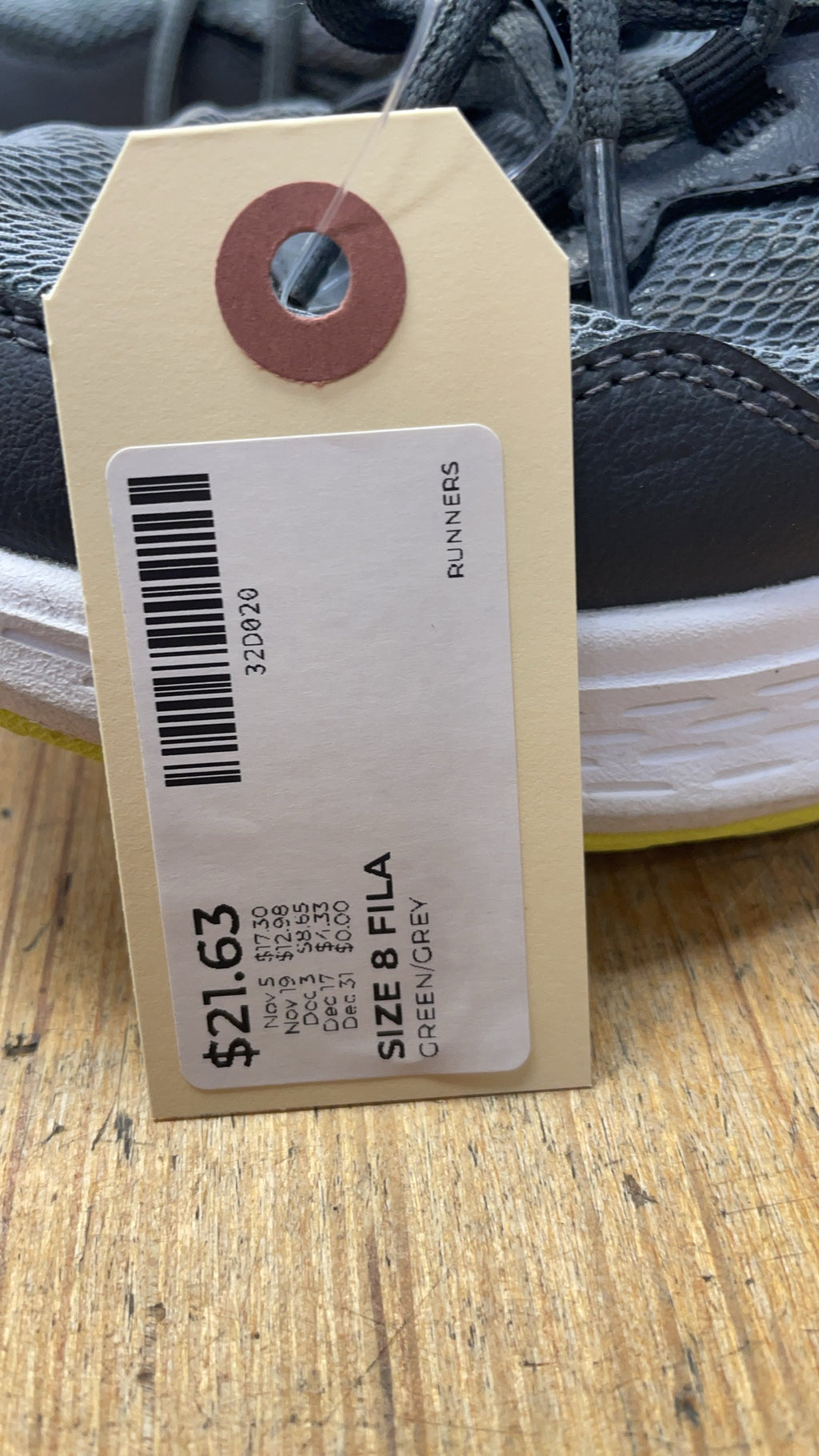 Fila Size 8 Running Shoes