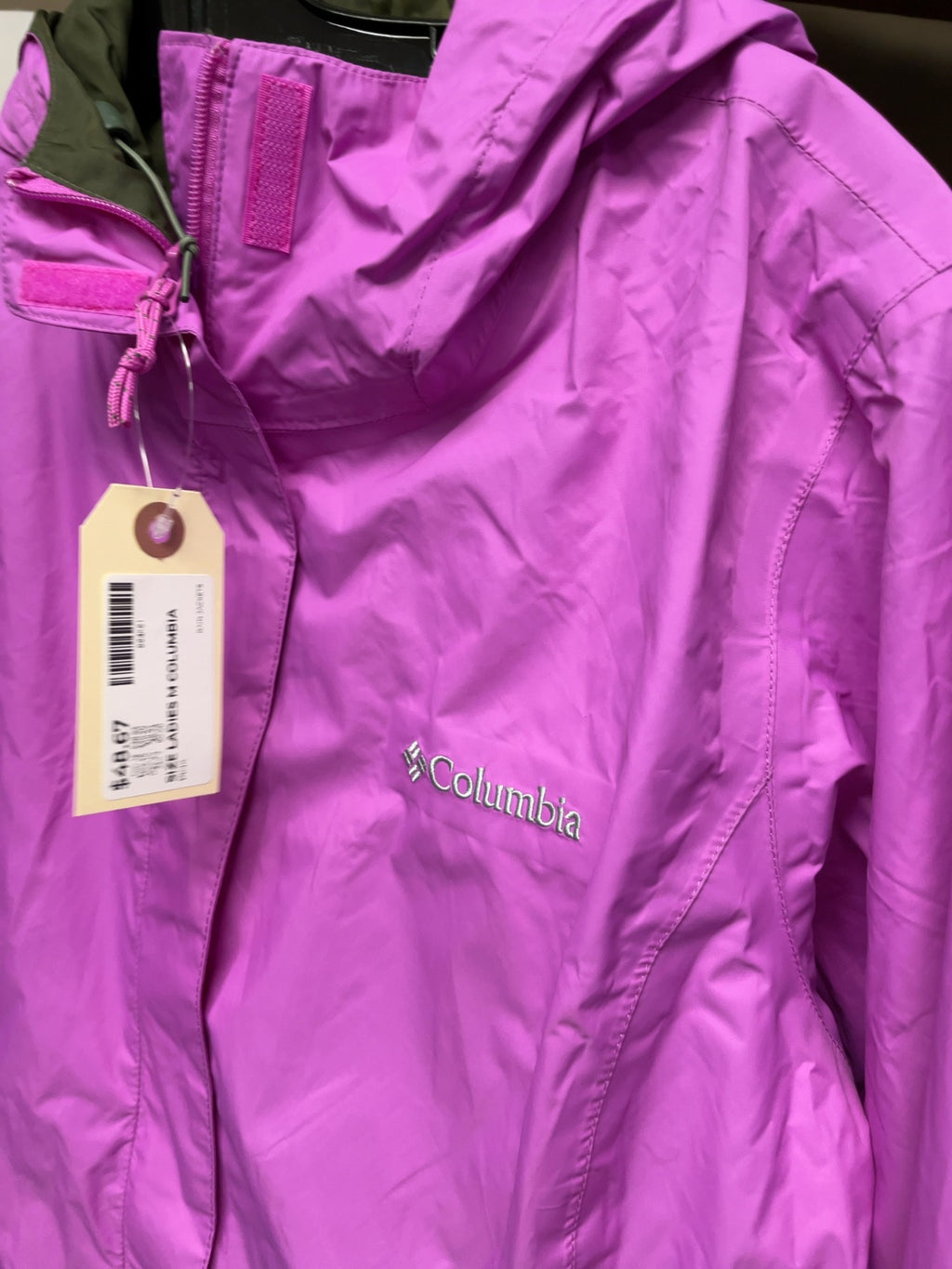 Columbia Women's Rain Jacket Size M Pink