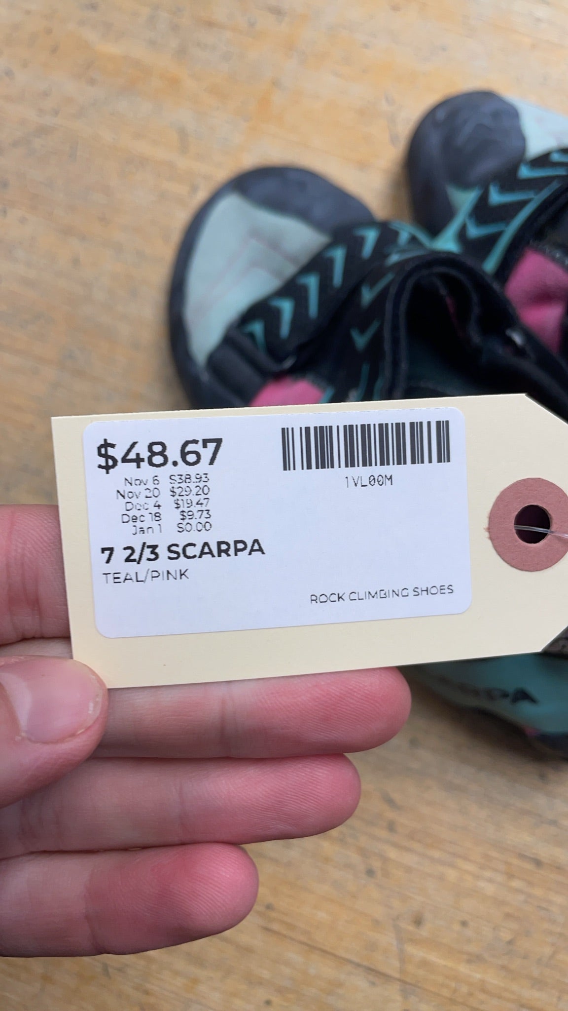 Scarpa Vapor V WMN Size EU 40.5 Climbing Shoes
