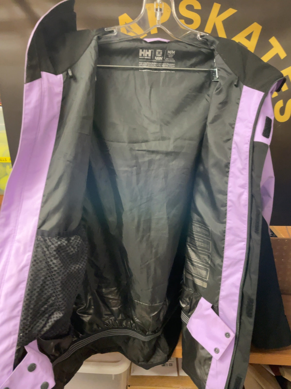 Helly Hansen ULLR Ski Jacket Size M Purple/Black
