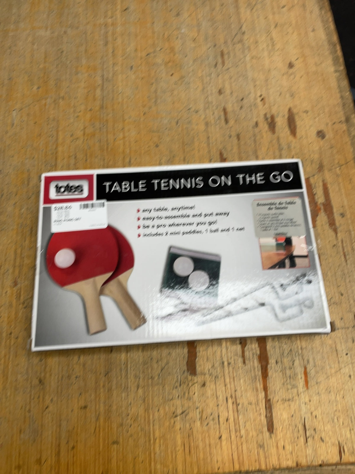 Totes Table Tennis On The Go Ping Pong Set