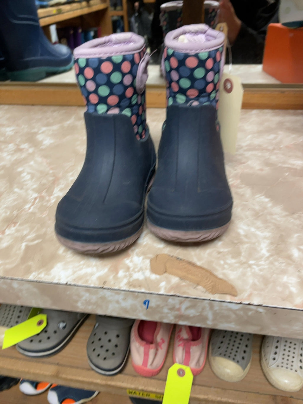 Joe Fresh Polka Dot Rain Boots Size 7C
