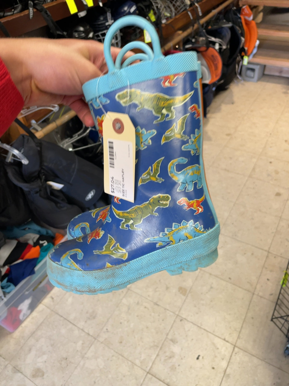 Hatley Dinos Size 11C Rain Boots