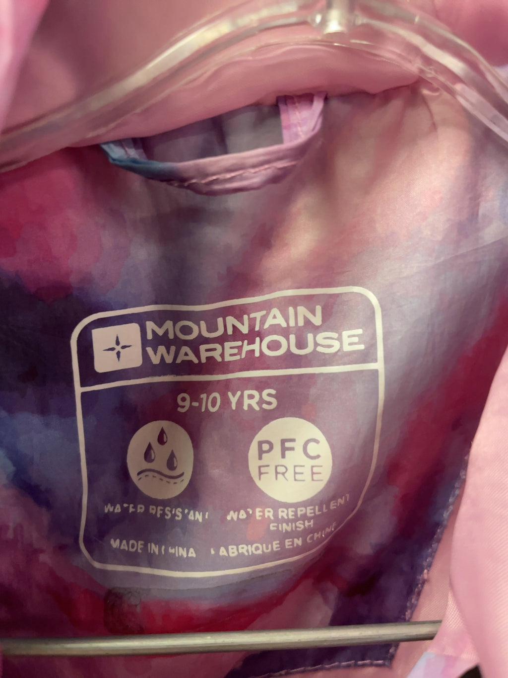 Mountain Warehouse Size 9-10 Yrs Puffer Jacket Pink/Purple