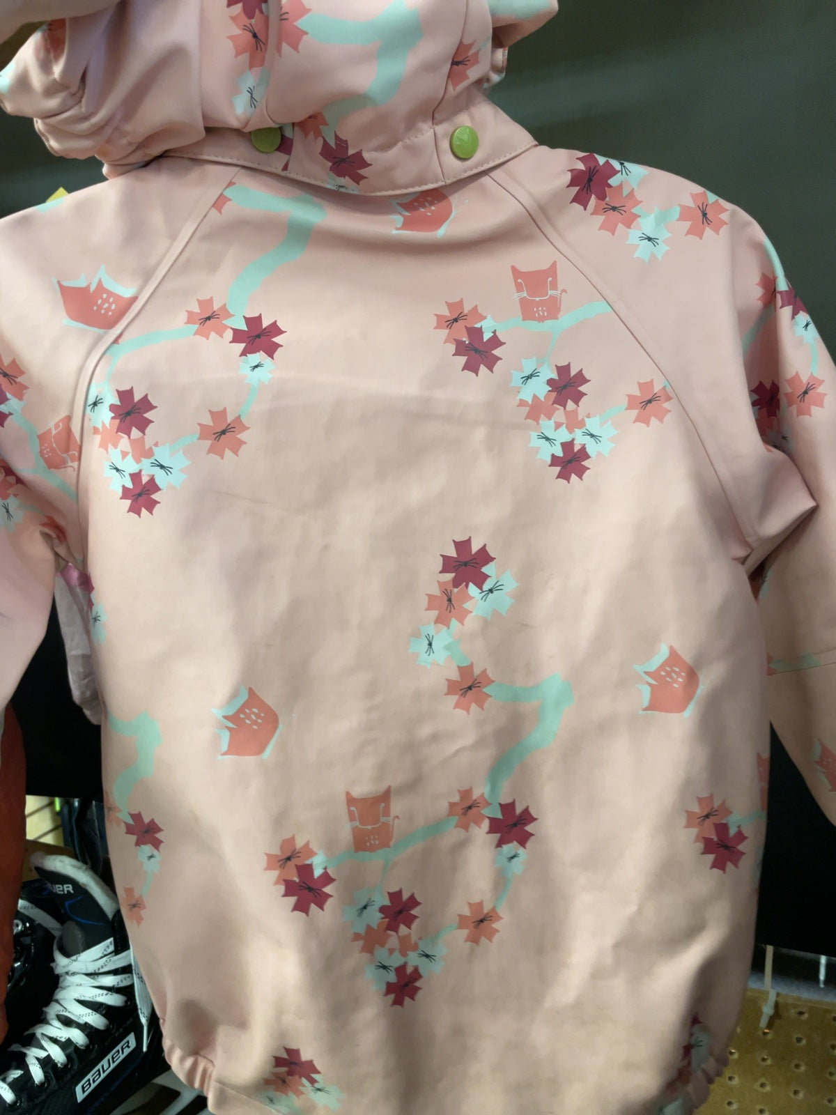 Kattnakken Toddler Floral Rain Jacket Size 98 (JR 4)