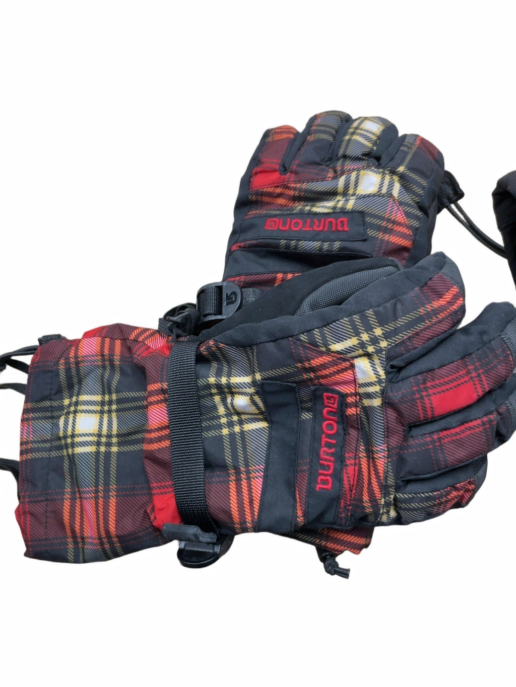 Burton Plaid Winter Ski Snowboard Gloves Size M