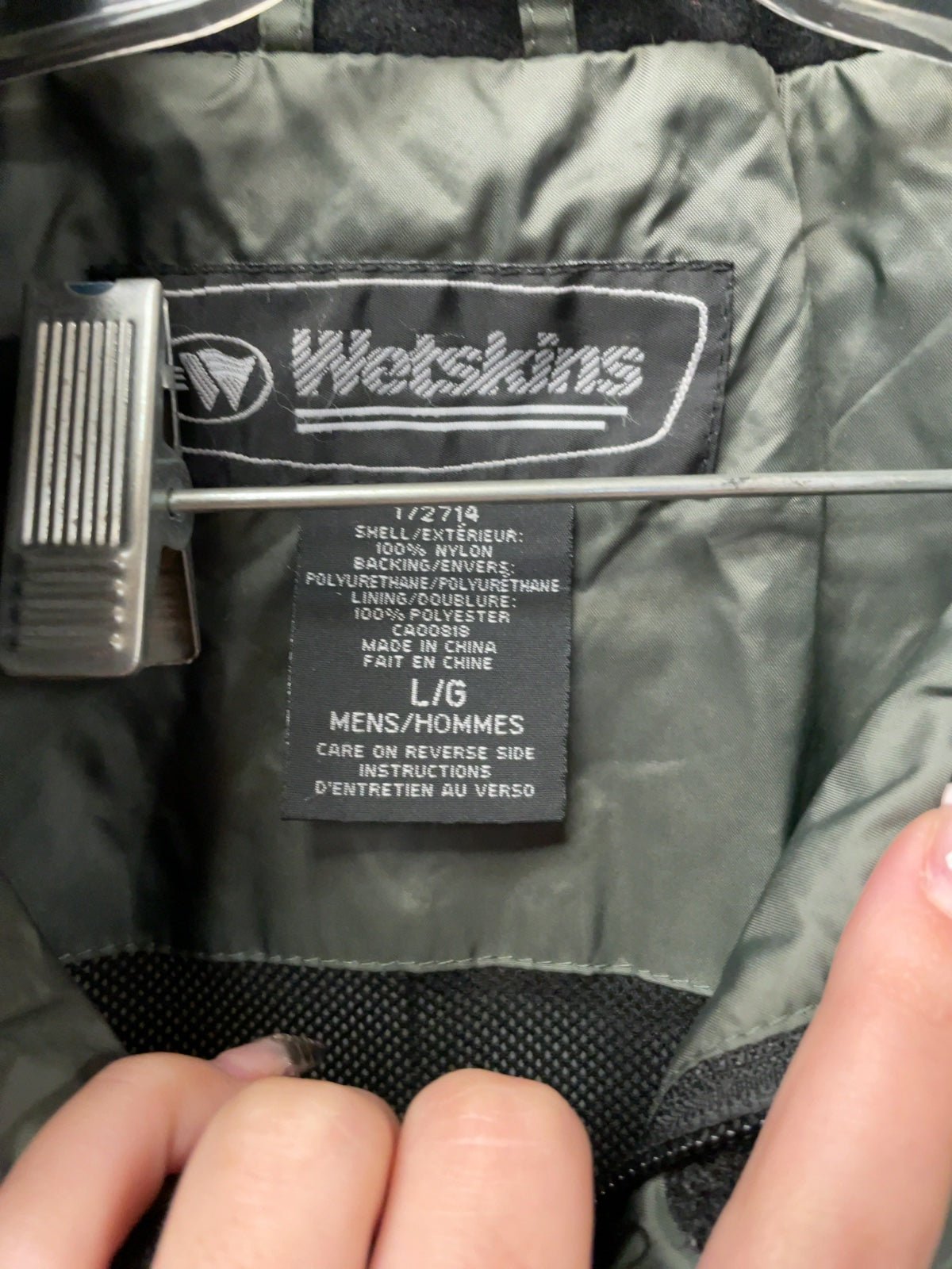 Wetskins Waterproof Rain Jacket Size L