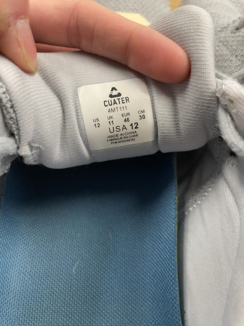 Cuater 4MT111 Size 12 Grey Knit Sneakers