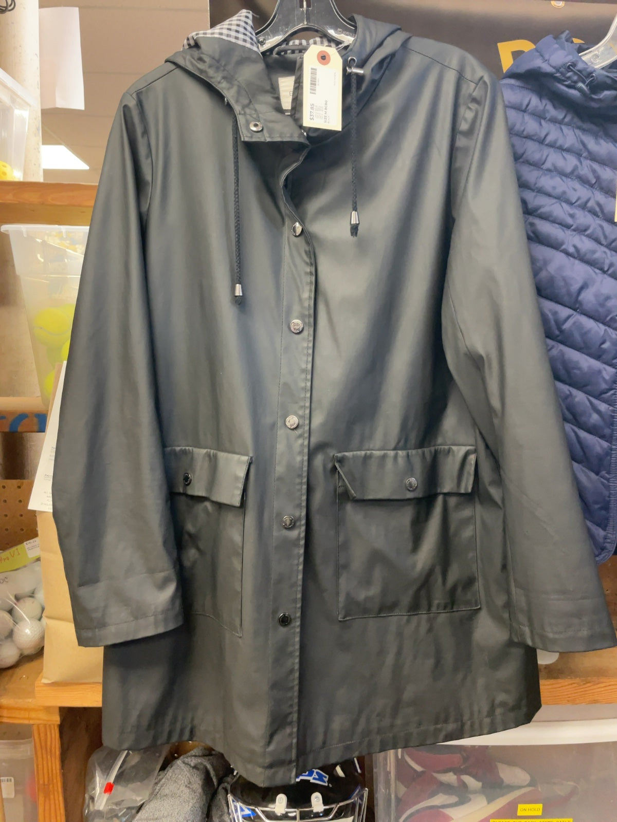 BCBGeneration Rain Jacket Size M Black