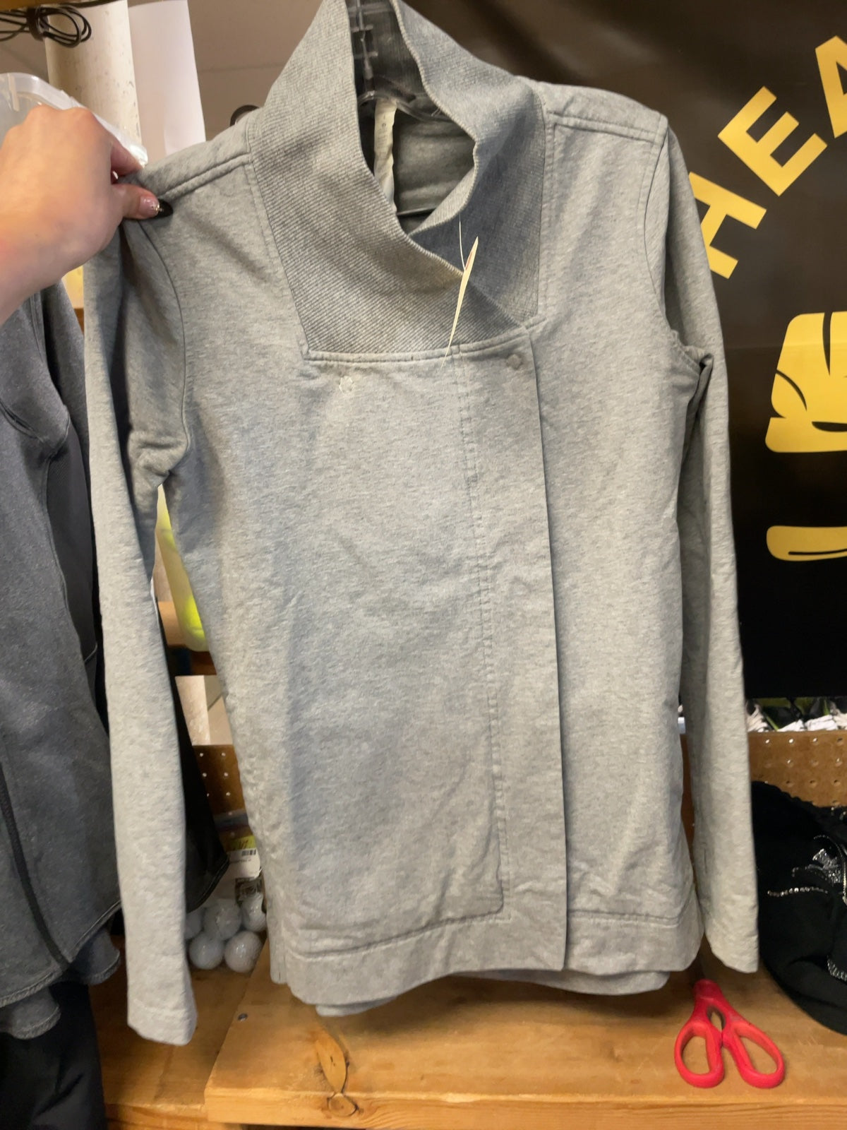 Lululemon Wrap Sweater Size 4 Grey