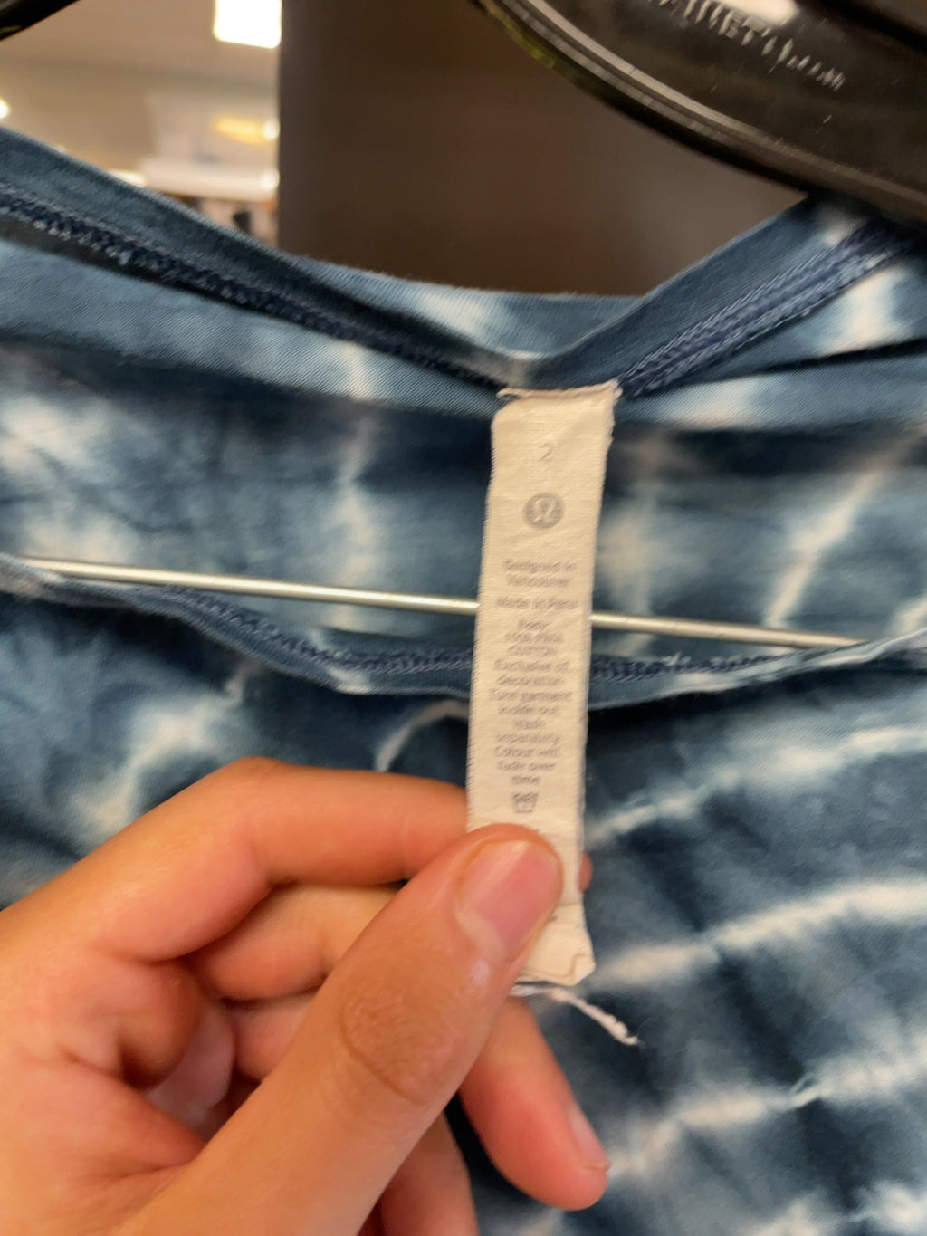 Lululemon Tie-Dye Long Sleeve Top Size 2