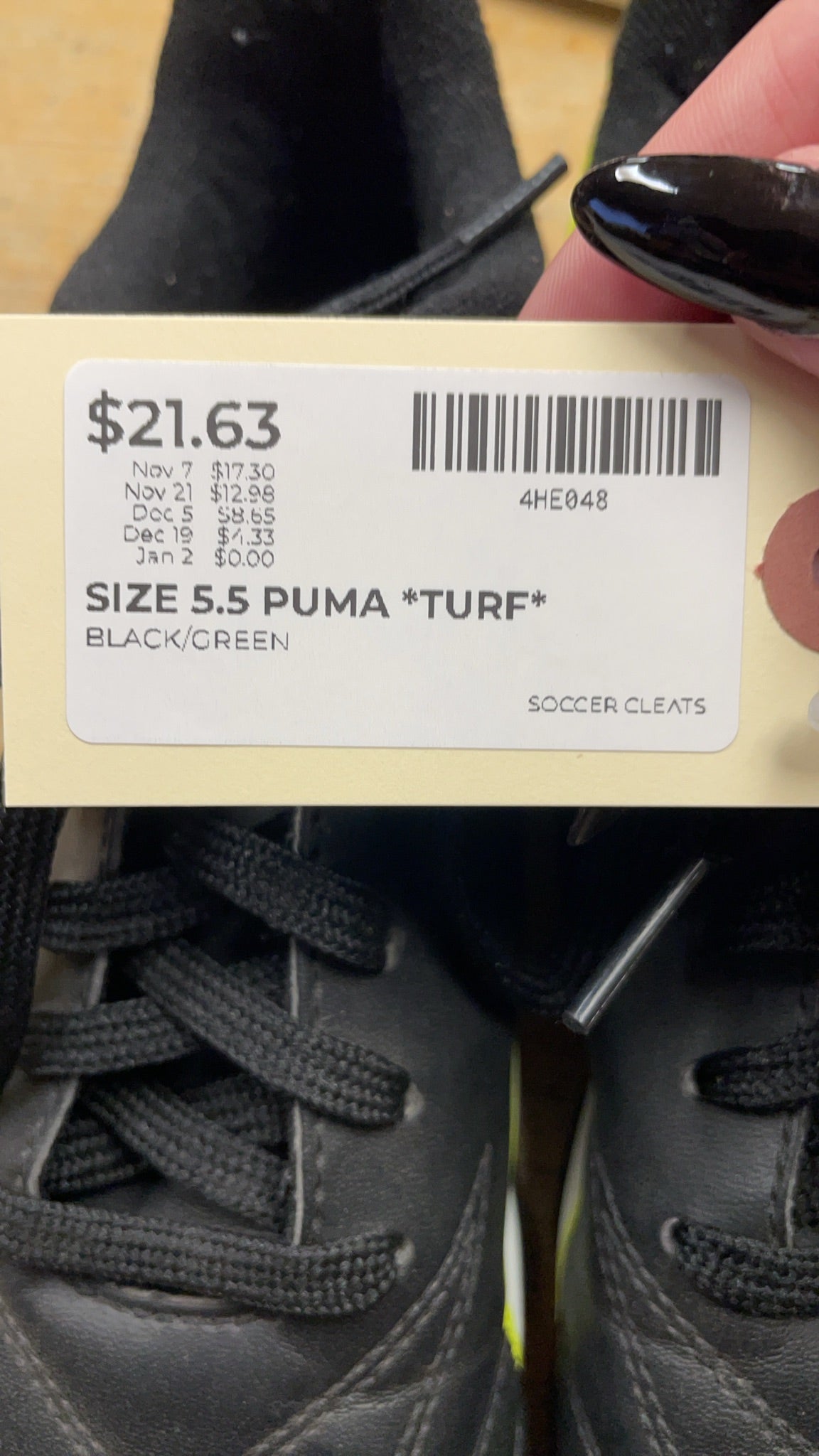 Puma Size 5.5 Turf Soccer Cleats