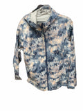 Eddie Bauer Rain Jacket Women's XL Blue/White/Pink