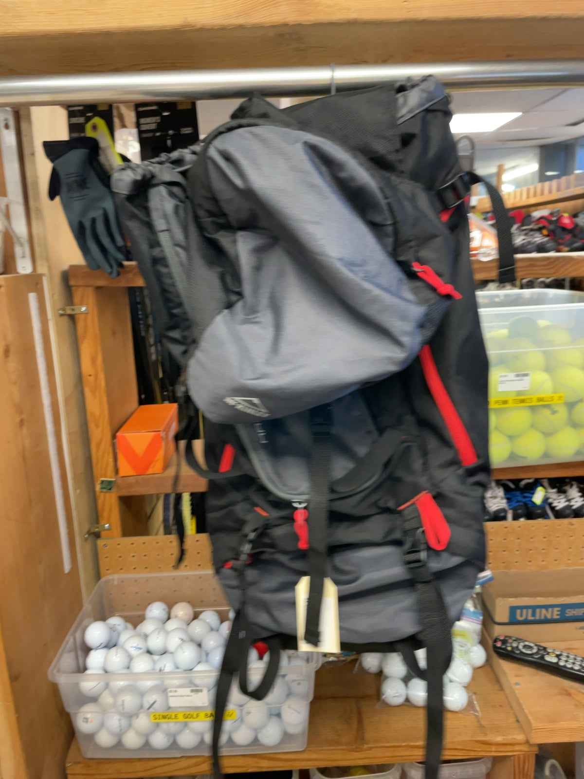 McKINLEY Di+55/65 L Backpack Black/Grey/Red