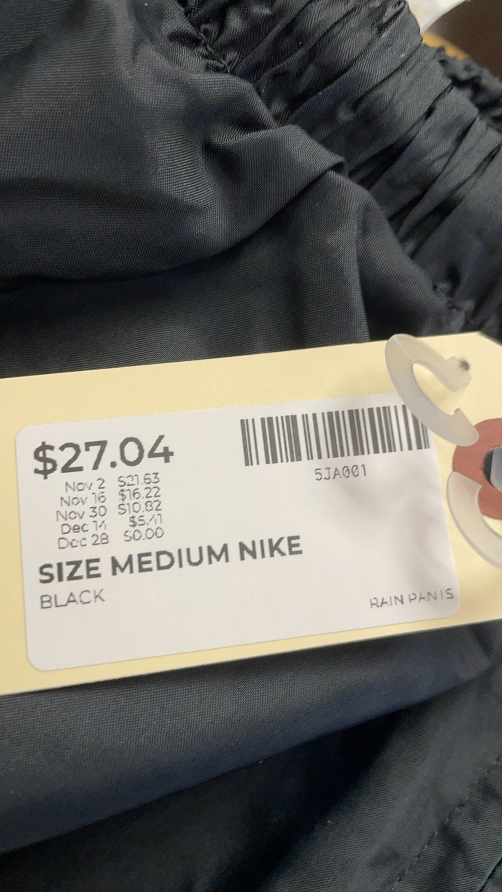 Nike Size M Vintage Rain Track Pants