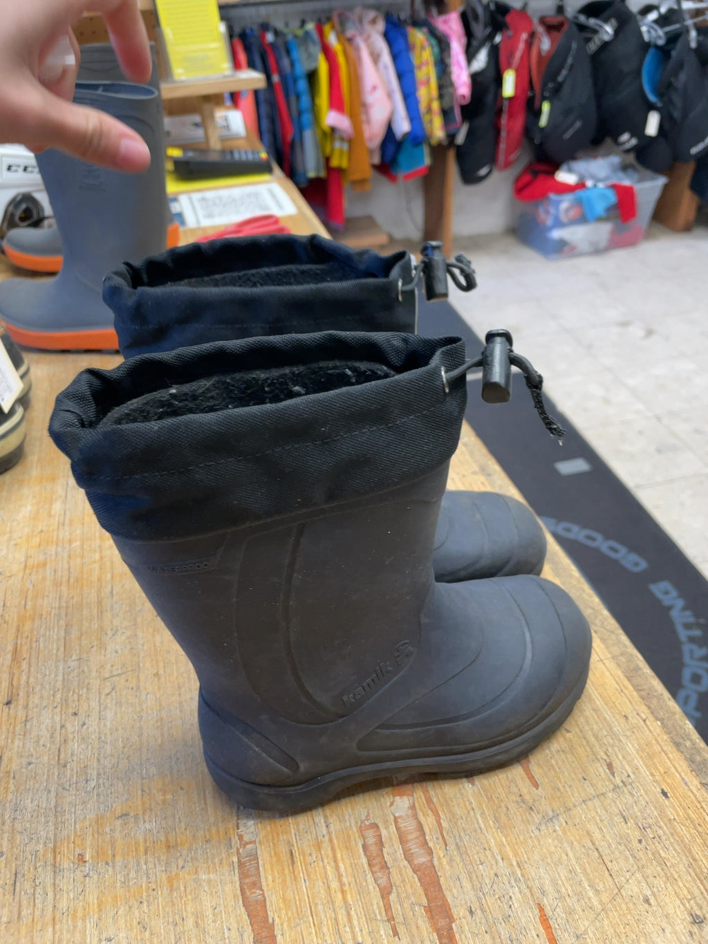 Kamik Size 12C Winter Rain Boots Black