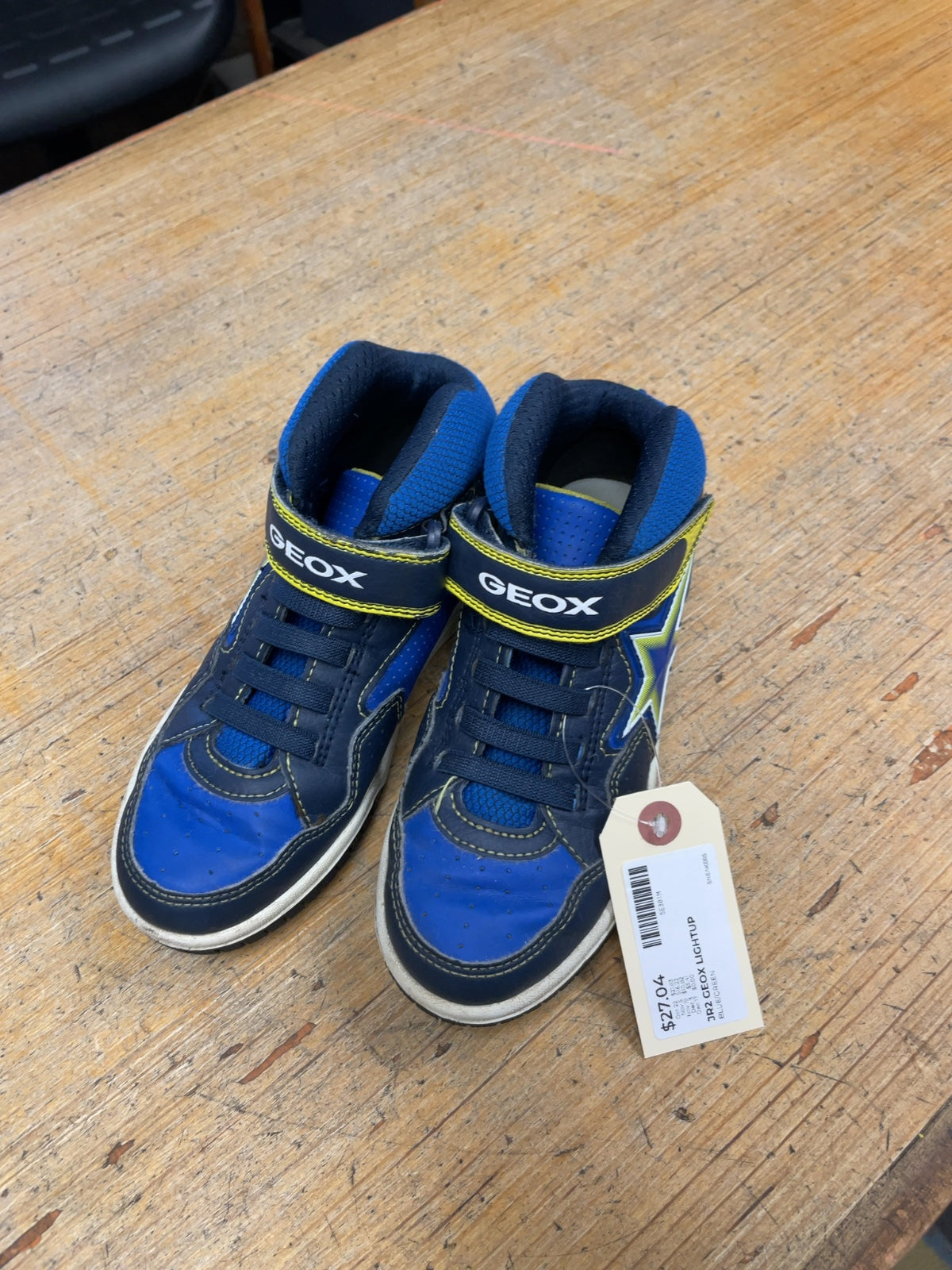 Geox Light Up High Top Sneakers Size JR 2