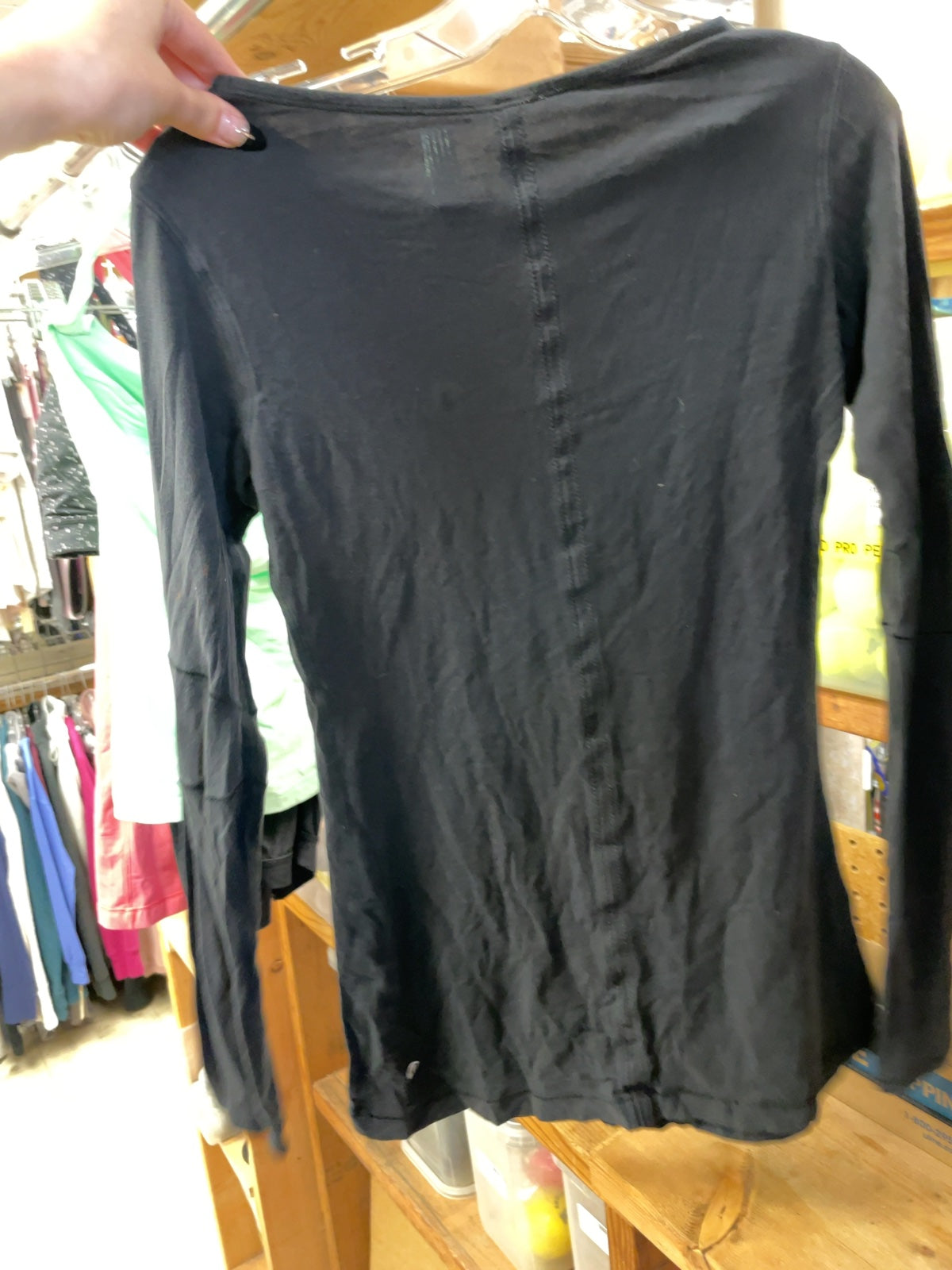 lululemon athletica Long Sleeve Shirt Size 4/6 Black