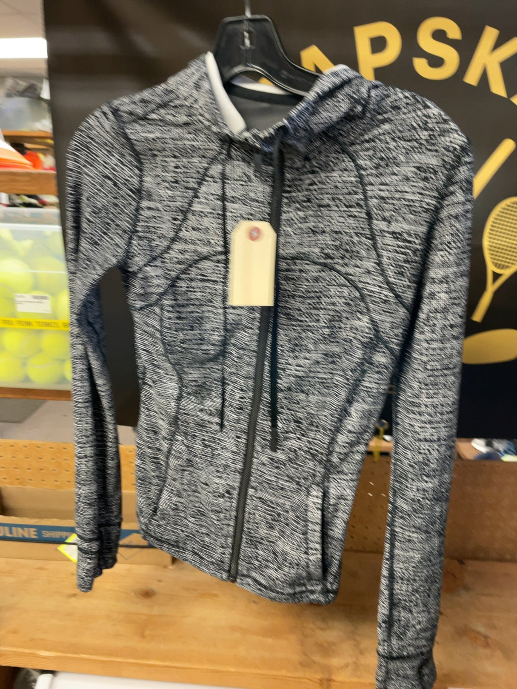 Lululemon Scuba Hoodie Size 4 Grey/Black