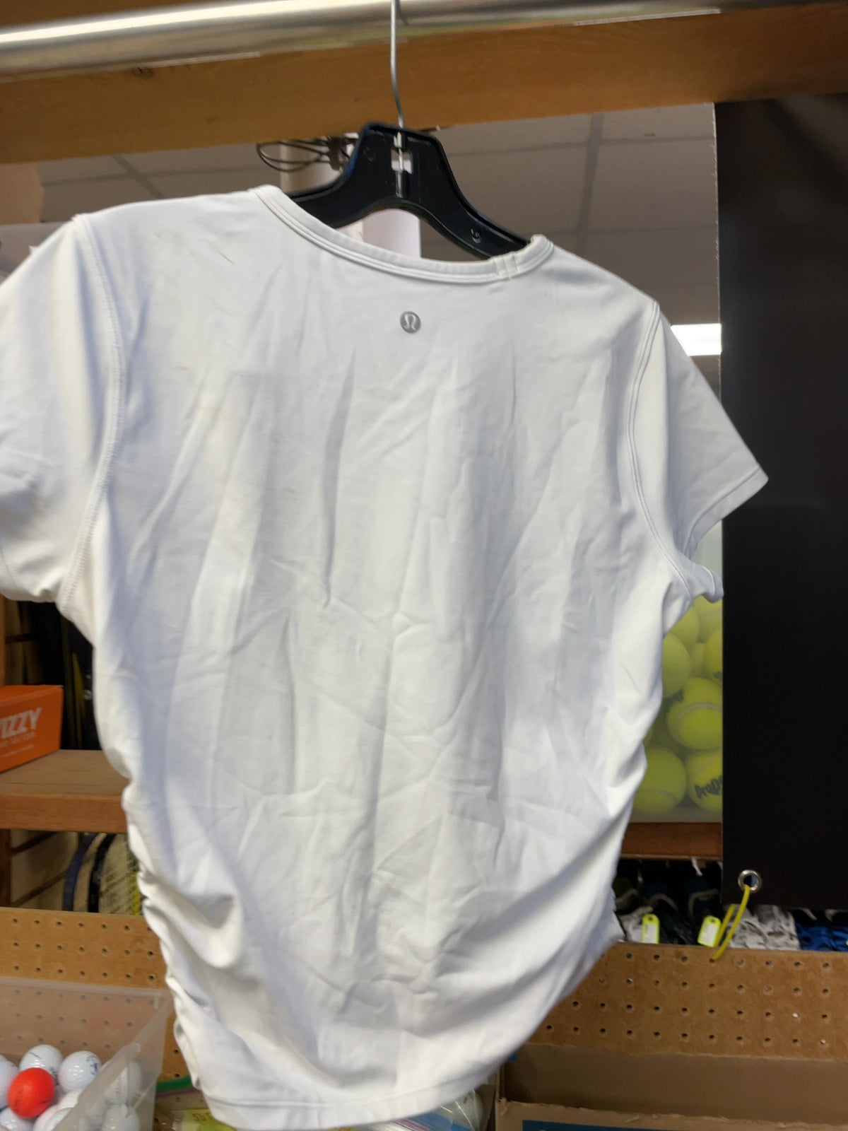 Lululemon All Tied Up Short Sleeve Shirt Size 8 White