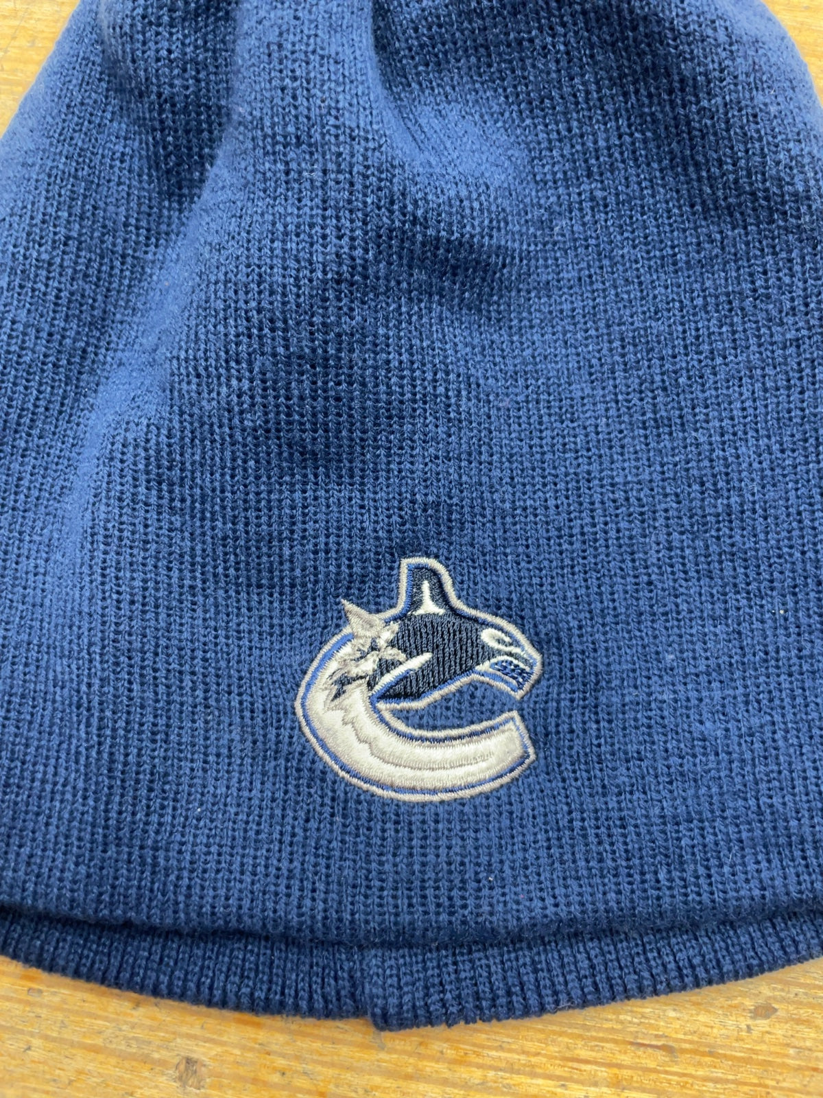 Vancouver Canucks One Size Knit Beanie Toque Blue