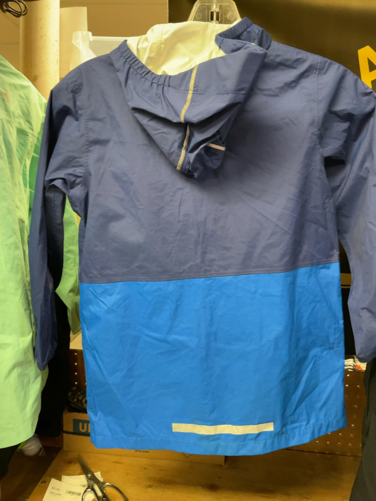 MEC Size Youth 6 Rain Jacket Navy Blue