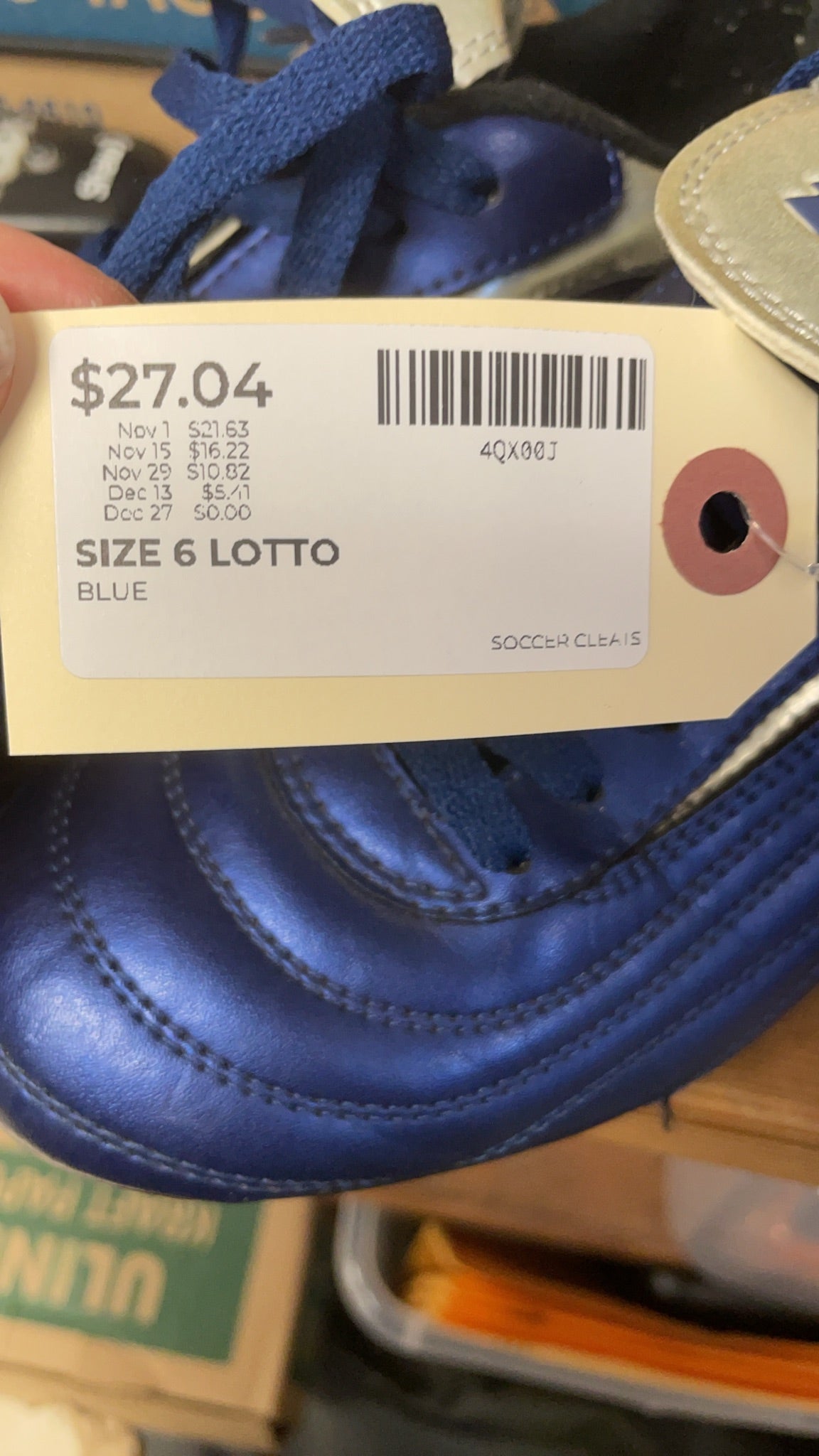 Lotto Puntoflex Size 6 Soccer Cleats