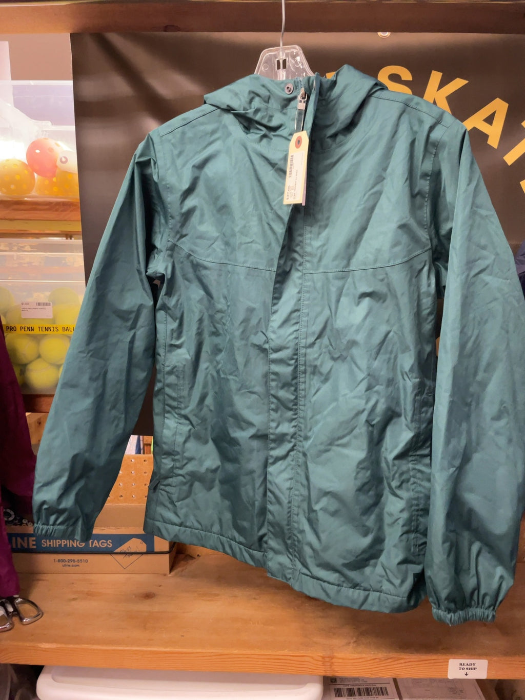 MEC Rain Jacket Youth 14 Green