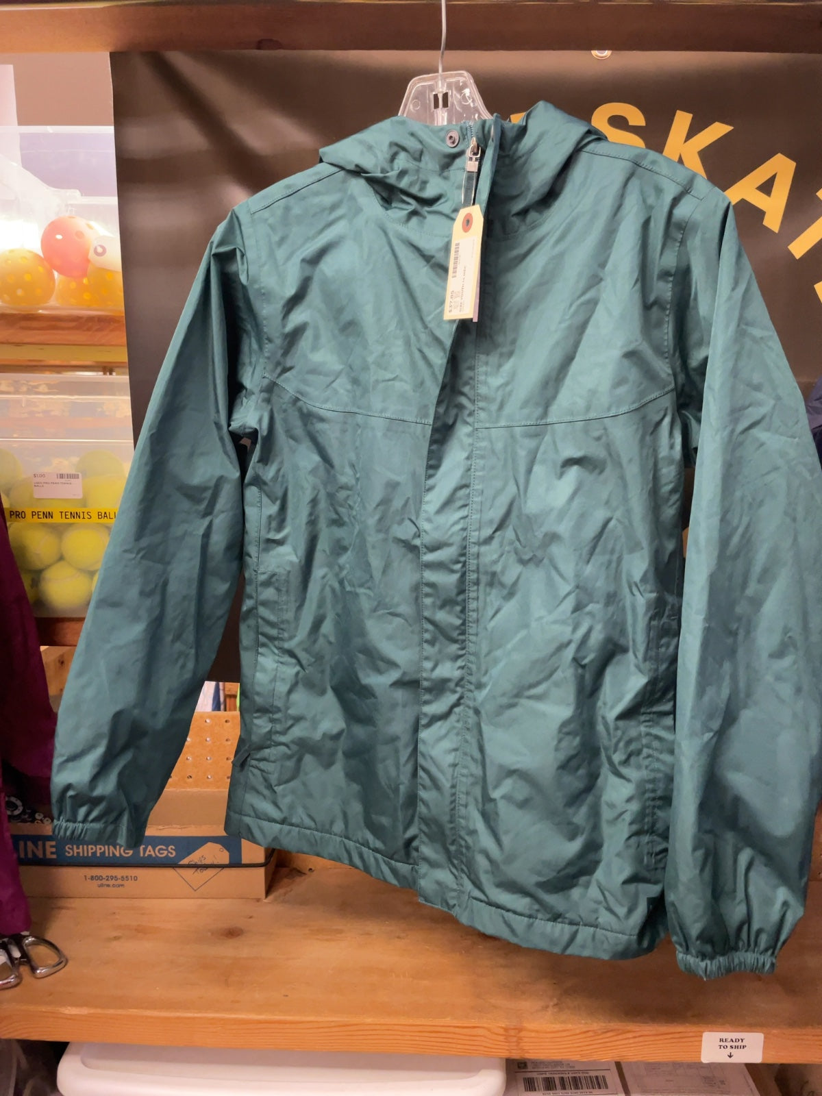 MEC Rain Jacket Youth 14 Green