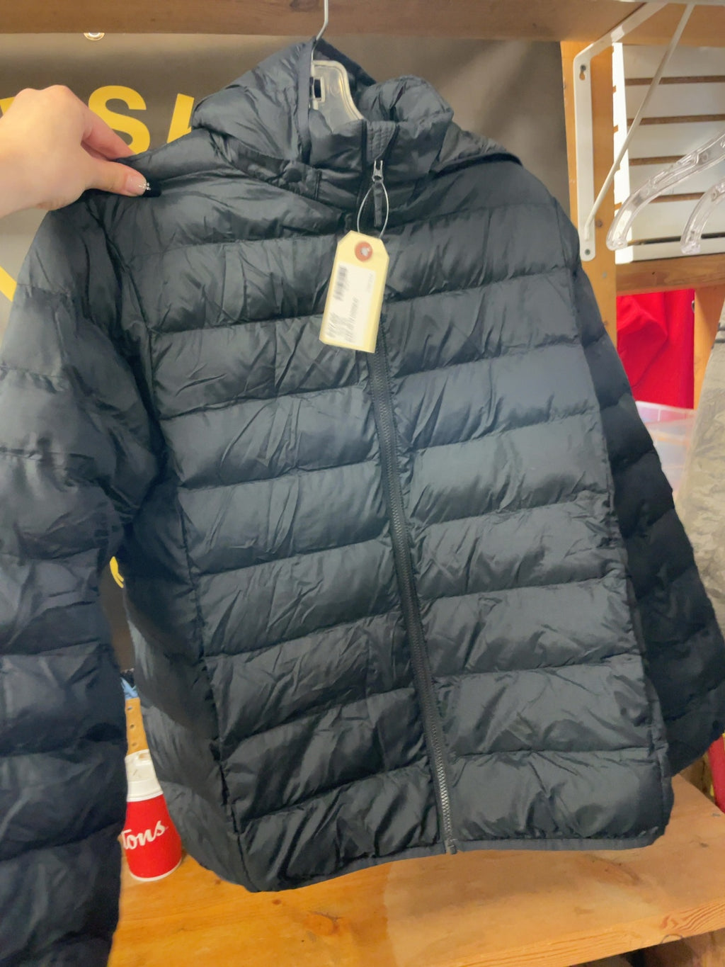 Uniqlo Hooded Puffer Jacket Junior Size 13