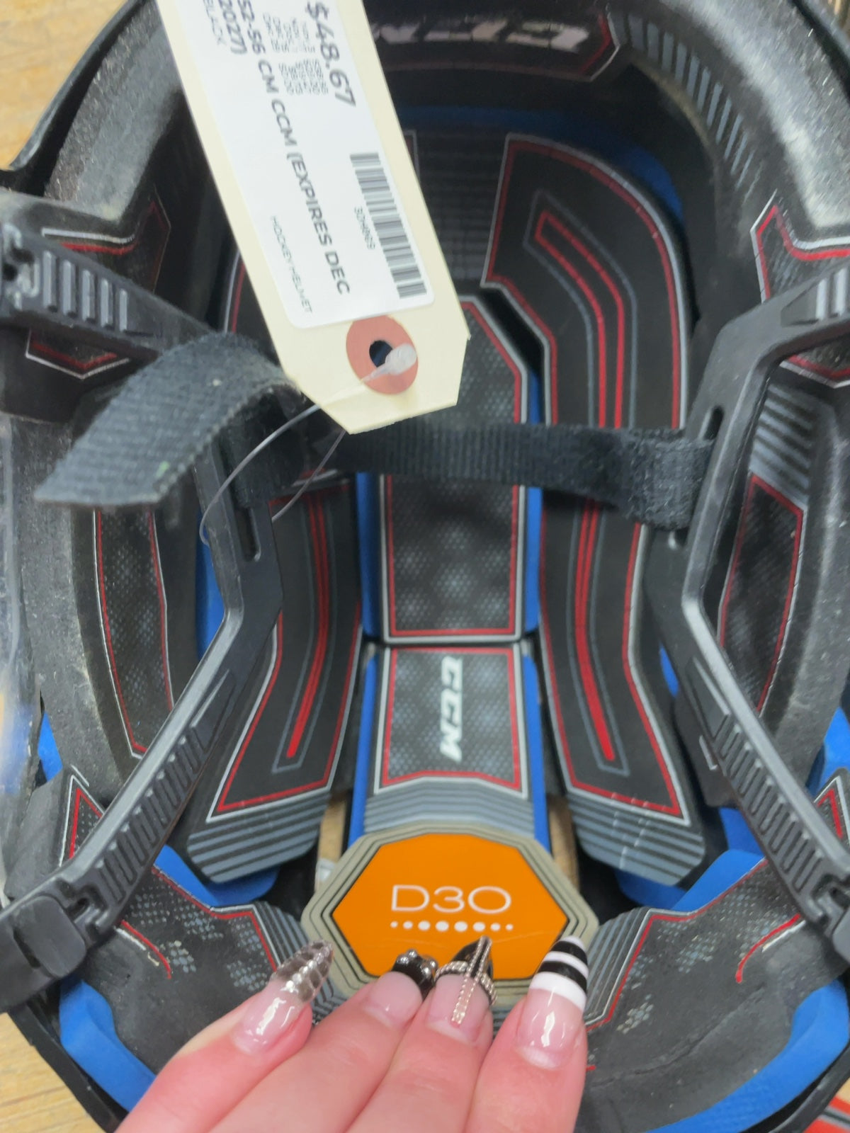 CCM D3O 52-56 cm Hockey Helmet